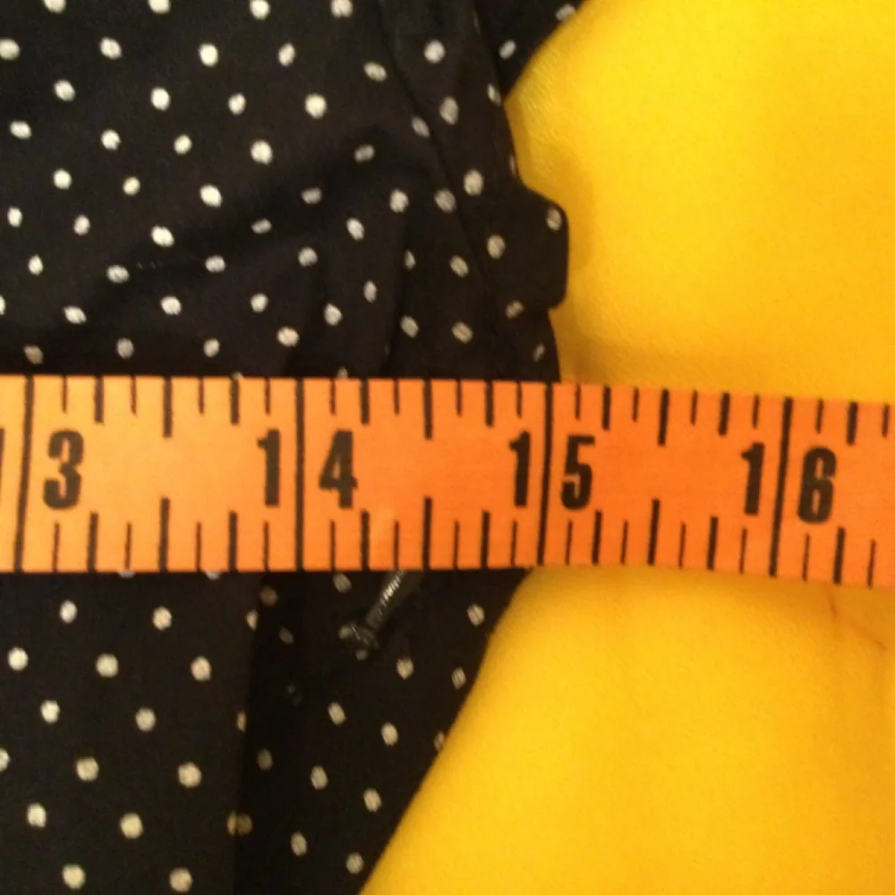 Ruby Rox Cute Vintage Style Black with white dots Dress - Picture 3 of 8